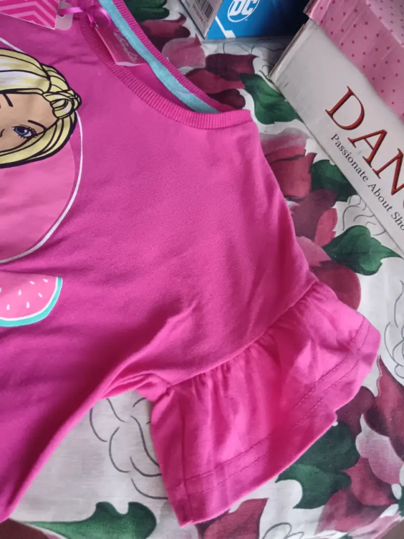 Polera Barbie para niña color rosa talla 6 - 2