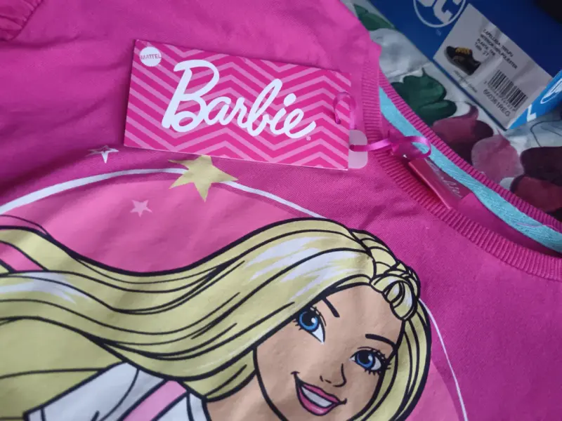 Polera Barbie para niña color rosa talla 6 - 5