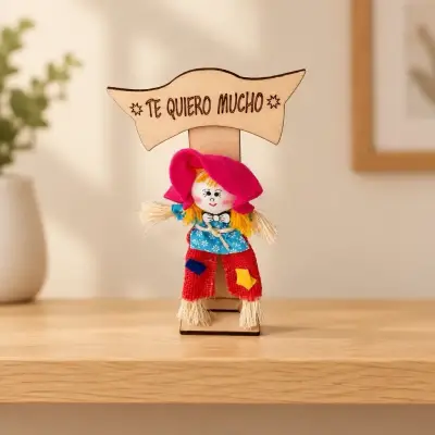 Muñecos decorativos con mensajes de amor - miniatura 1