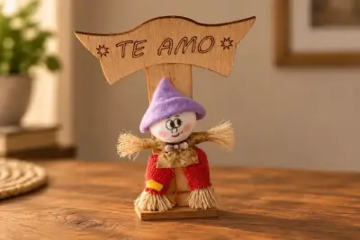 Muñecos decorativos con mensajes de amor - miniatura 2