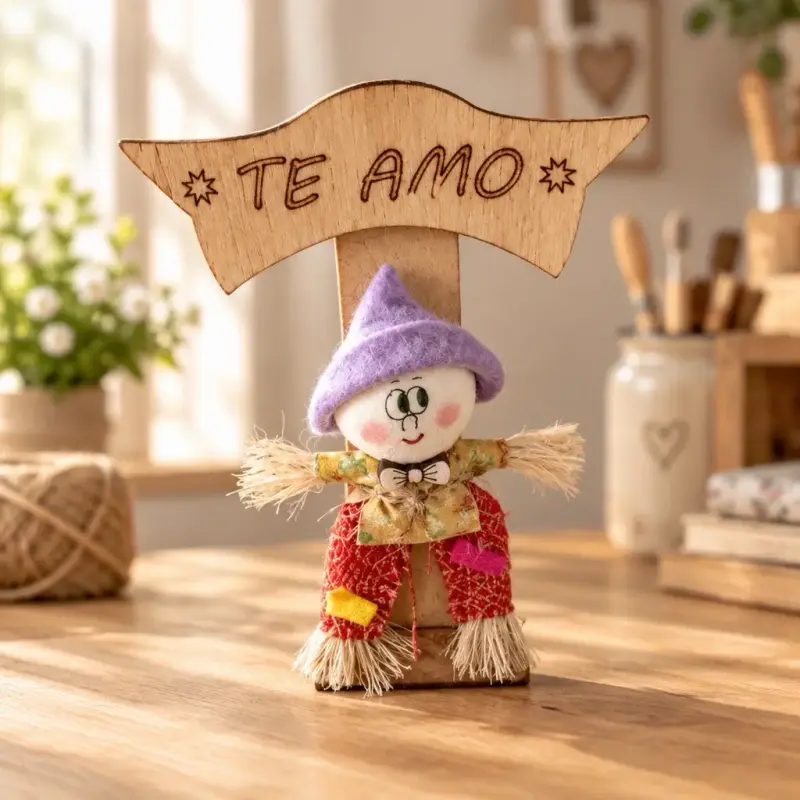 Muñecos decorativos con mensajes de amor - 5