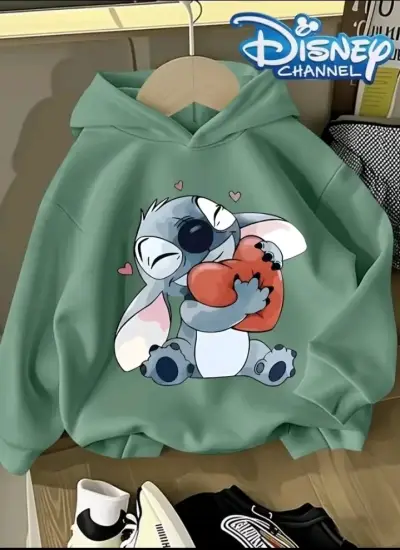 Polerón verde con diseño de Stitch Disney TALLA 10 - miniatura 1