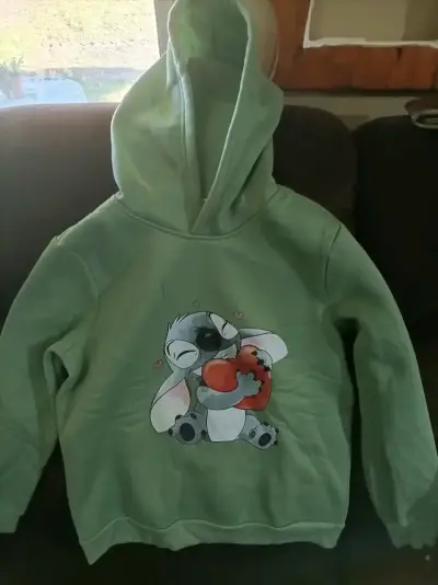 Polerón verde con diseño de Stitch Disney TALLA 10 - miniatura 2