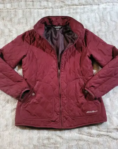 Chaqueta acolchada burdeos  Eddie Bauer M - miniatura 1