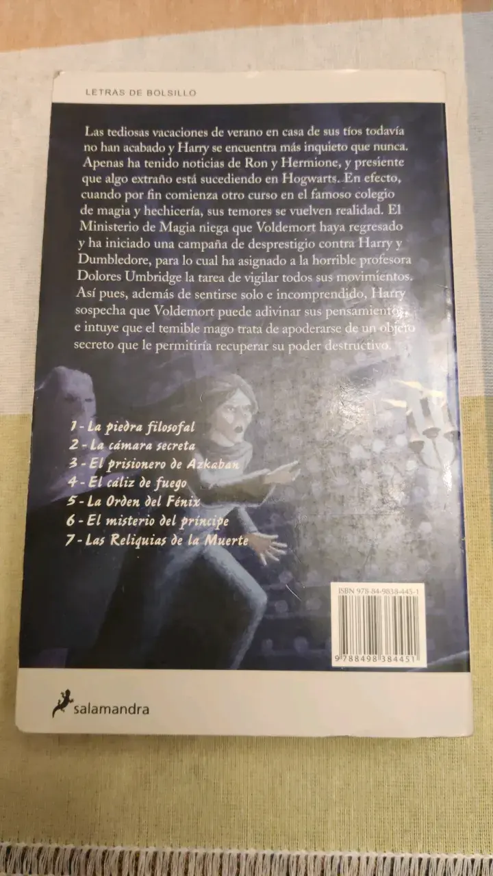 Libro Harry Potter y la Orden del Fénix. - 2