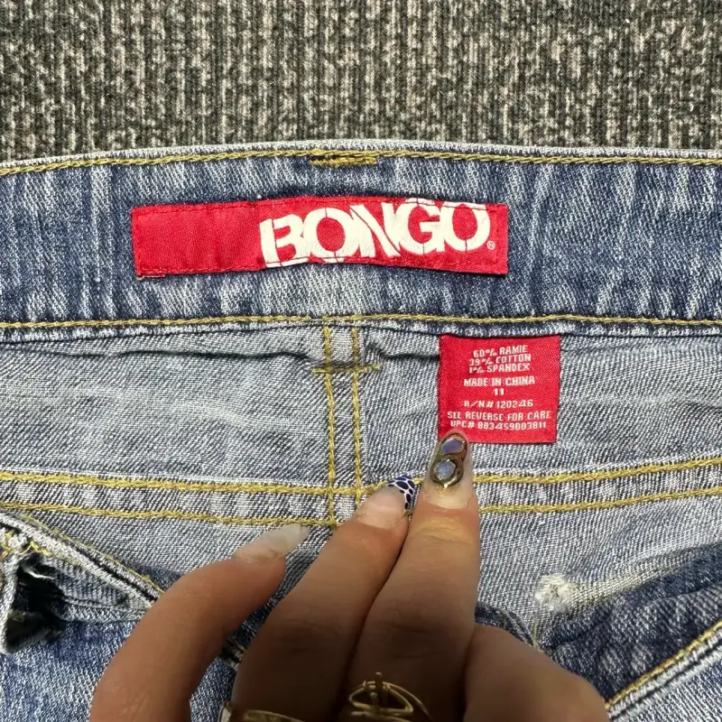 Y2K Short de mezclilla Bongo para mujer - 2