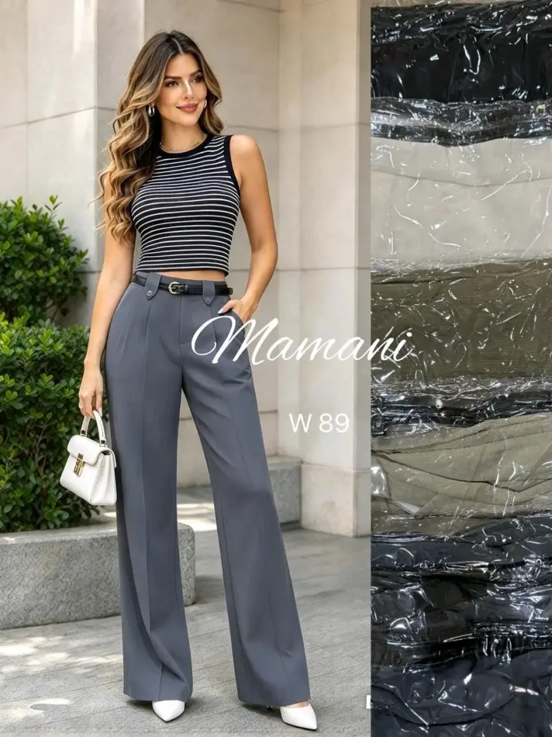 Pantalones de vestir grises Mamani elegantes