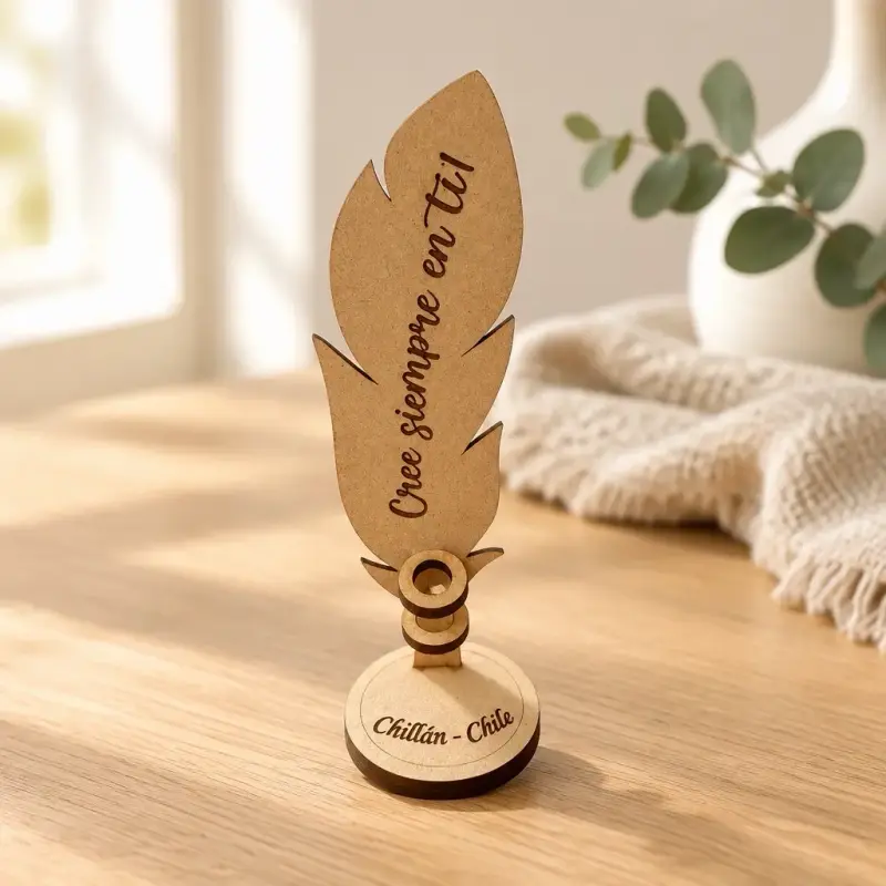 Decoración de Madera con Mensaje Motivacional - 2