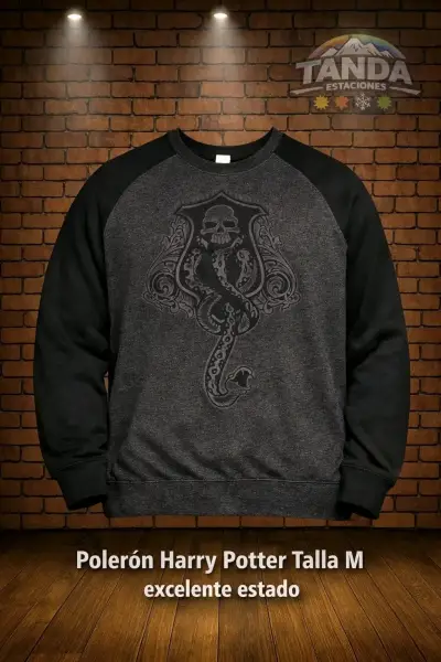 Polerón Harry Potter Talla M Excelente Estado - miniatura 1