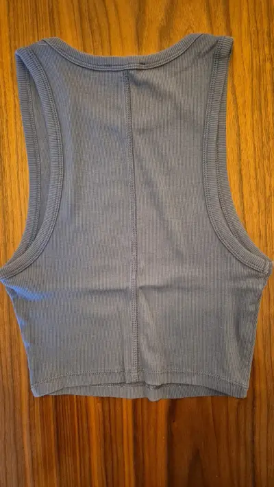 Top sin mangas azul Zara para mujer - miniatura 2