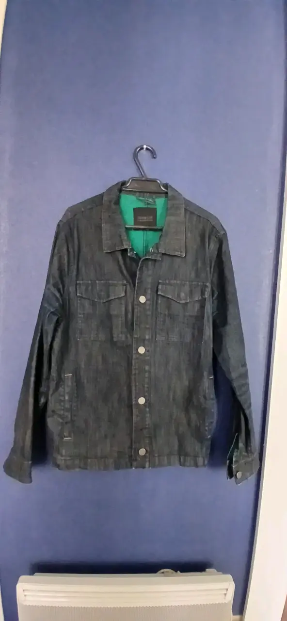 Chaqueta de mezclilla azul claro para mujer - 5