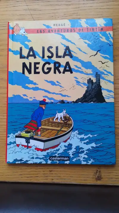 Libro La Isla Negra de Tintín en buen estado - miniatura 1