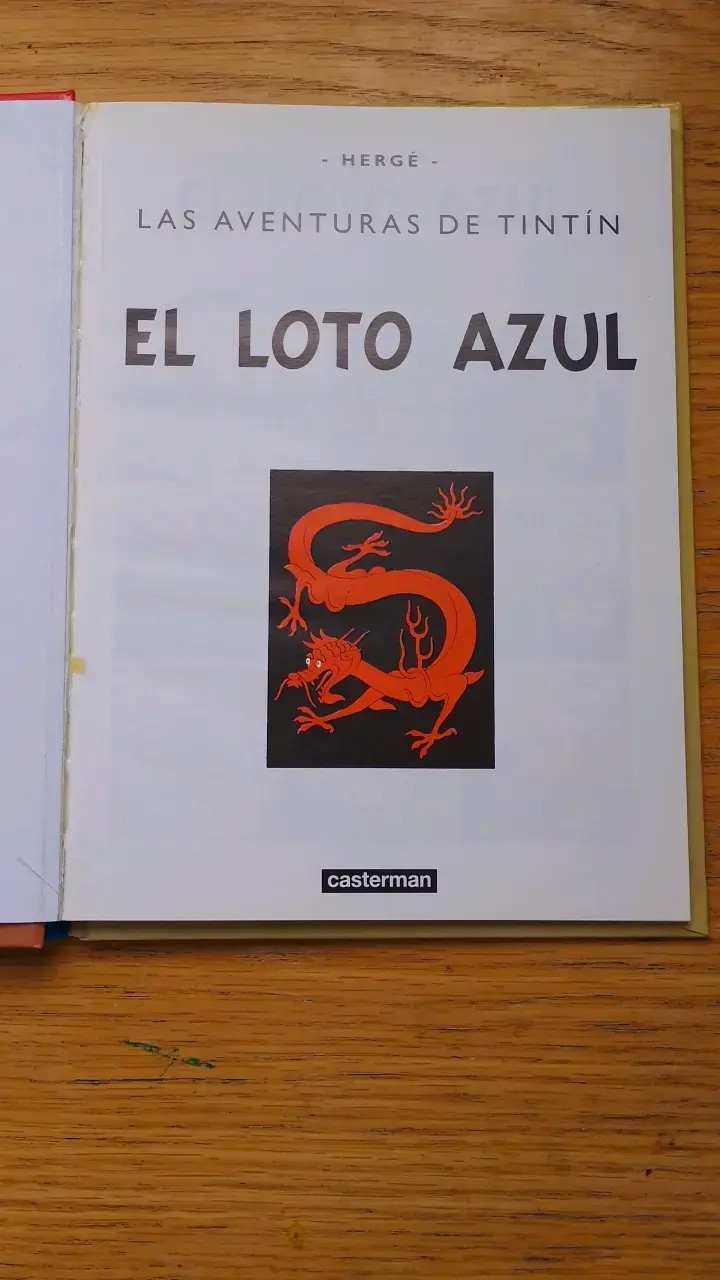 Libro El Loto Azul de Tintín - 2