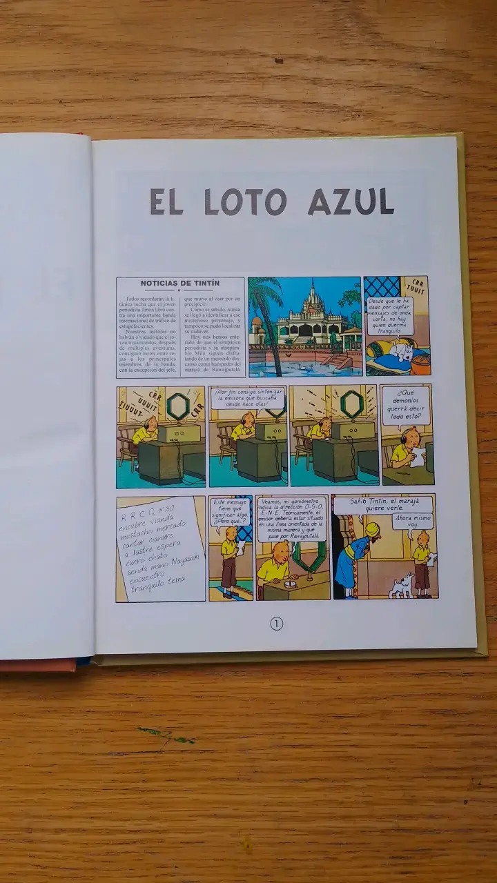 Libro El Loto Azul de Tintín - 3