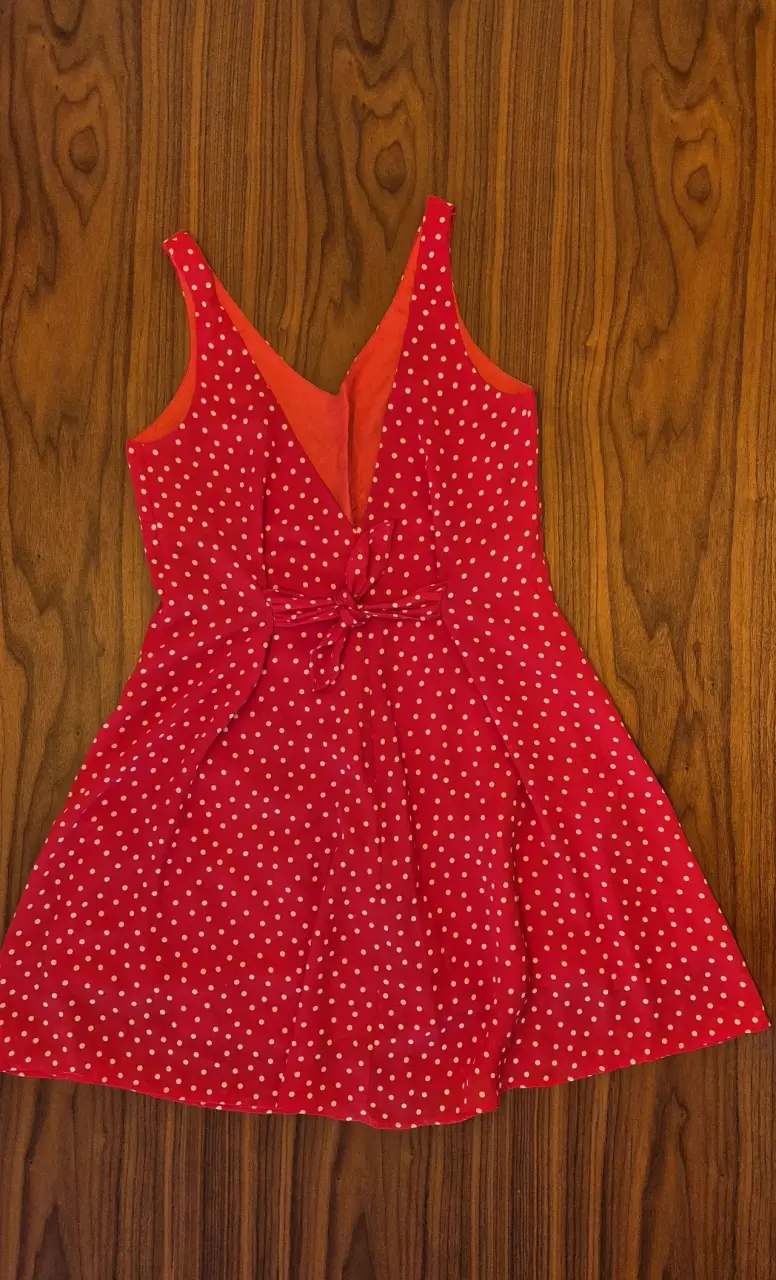 Vestido rojo con lunares blancos Hannah Hardy - 2