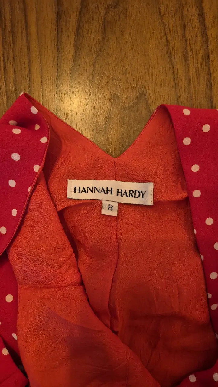 Vestido rojo con lunares blancos Hannah Hardy - 3