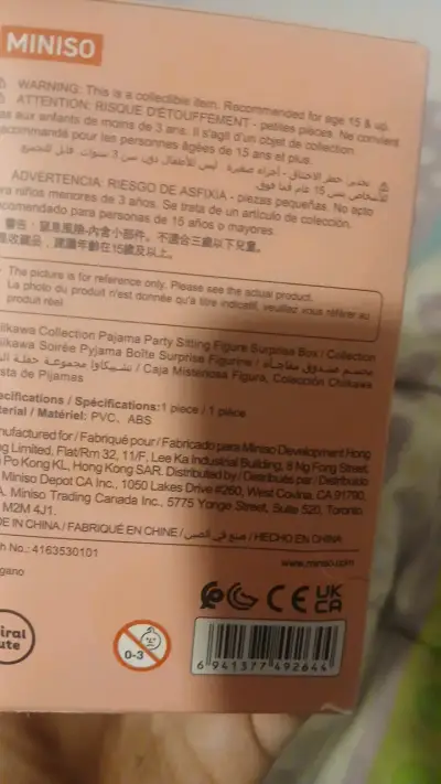 Figura sorpresa Chiikawa Pajama Party Miniso - miniatura 4