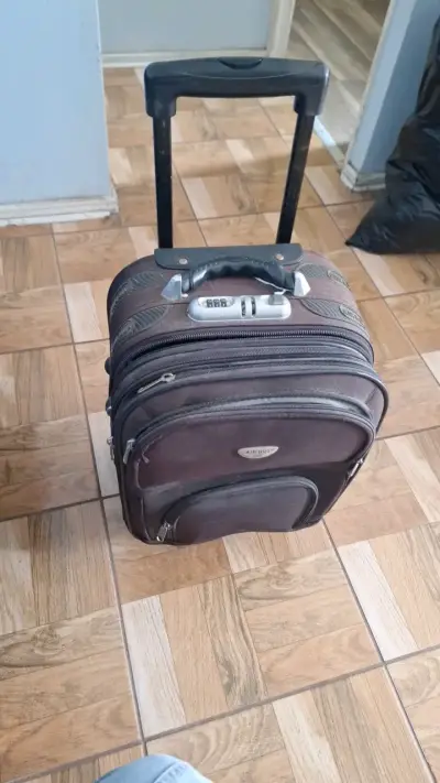 Maleta de viaje con ruedas Air Bus marrón - miniatura 2
