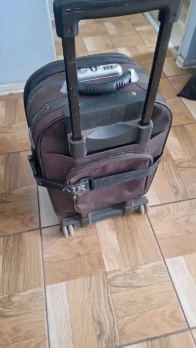 Maleta de viaje con ruedas Air Bus marrón - miniatura 3