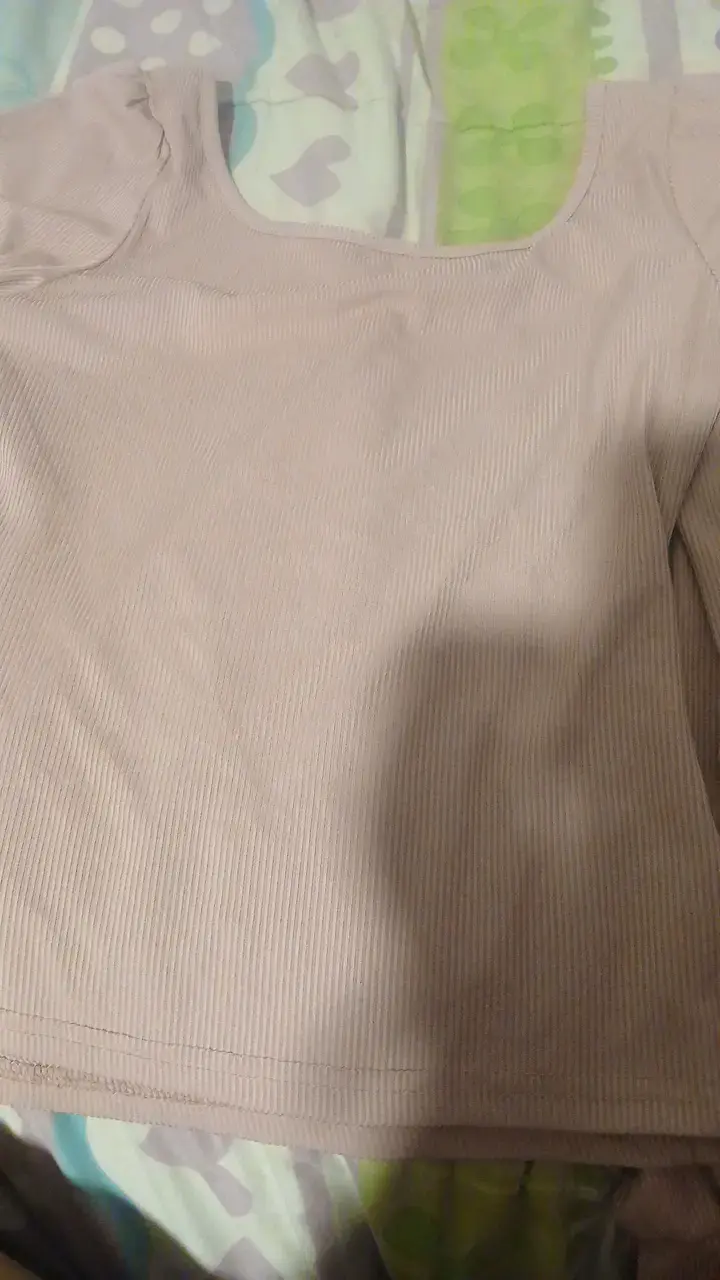 Polera manga larga rosada para mujer - 5