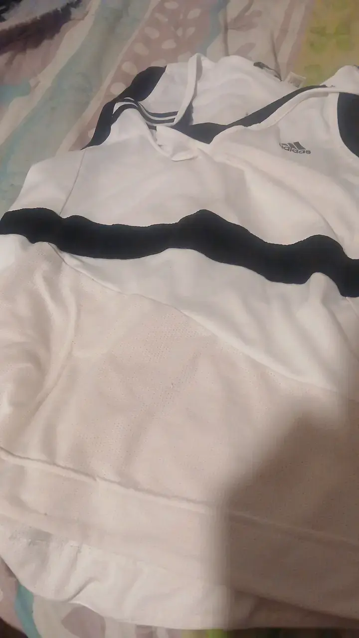 Polera deportiva blanca Adidas ClimaLite - 5