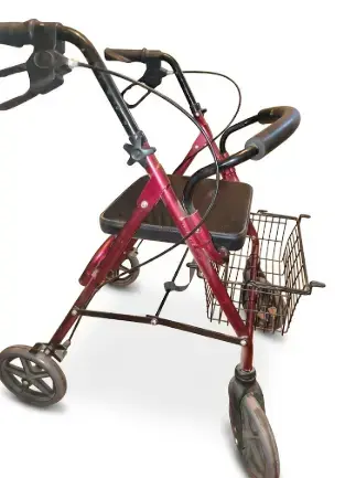 Andador con asiento y frenos para adultos - 2