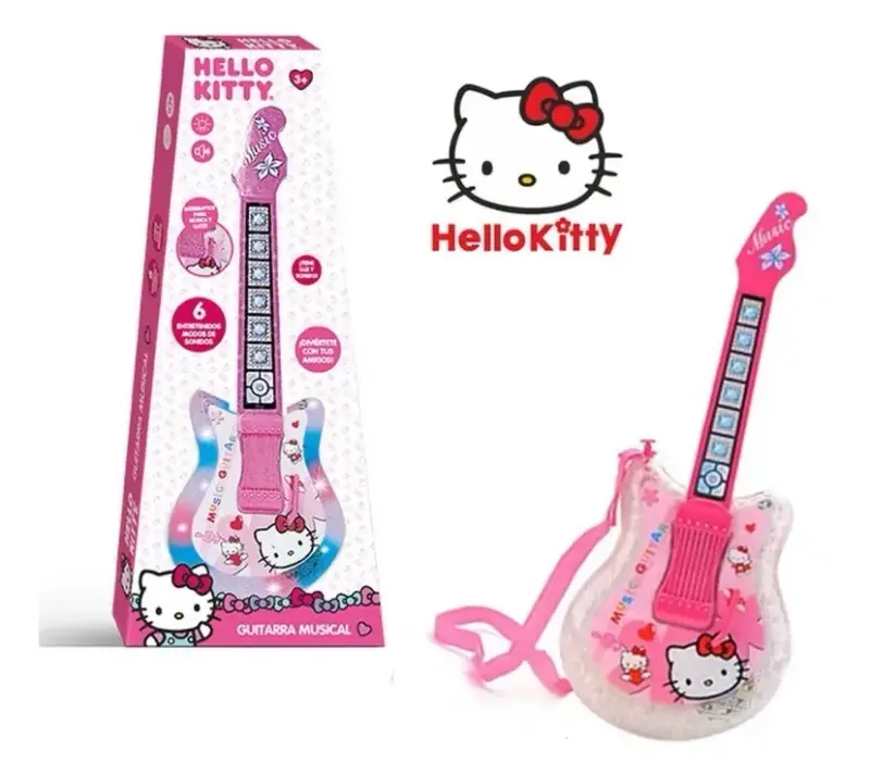 Guitarra musical Hello Kitty para niños