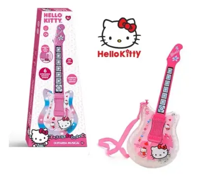 Guitarra musical Hello Kitty para niños - miniatura 1