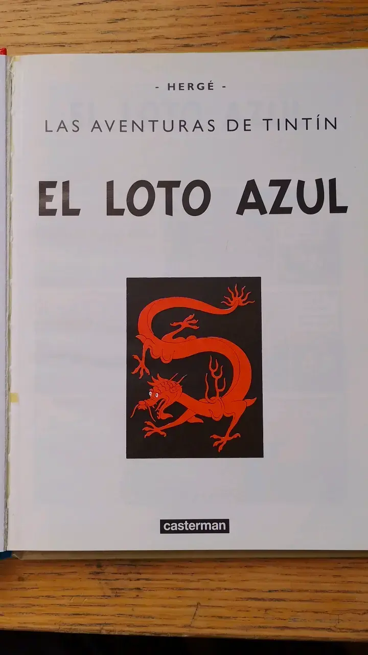 Libro El Loto Azul de Tintín - 2