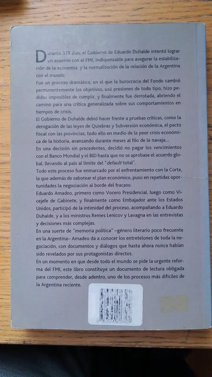 Libro 'La salida del abismo' de Eduardo Amadeo - 2