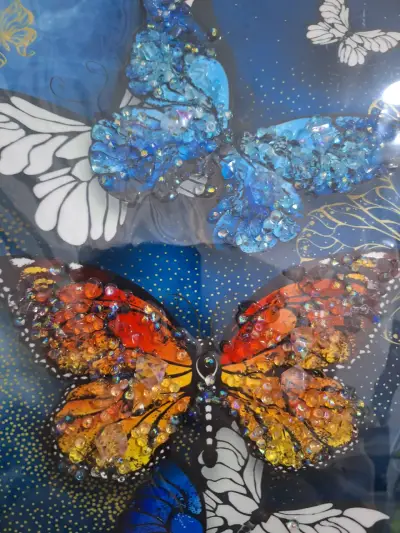 Cuadro Decorativo de Mariposas en Relieve - miniatura 2
