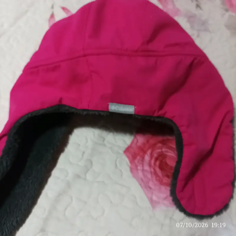 Gorro de invierno Columbia rosa para mujer