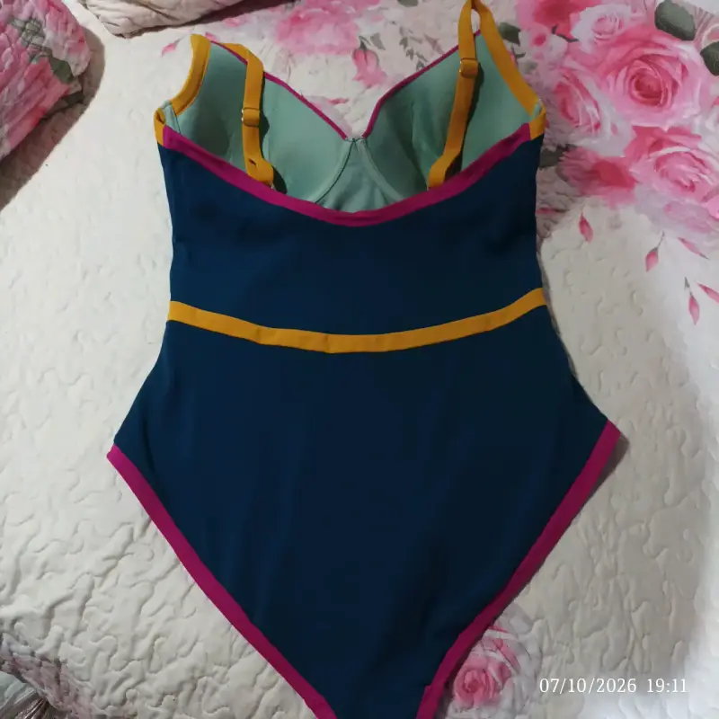 Traje de baño entero multicolor para mujer - 2