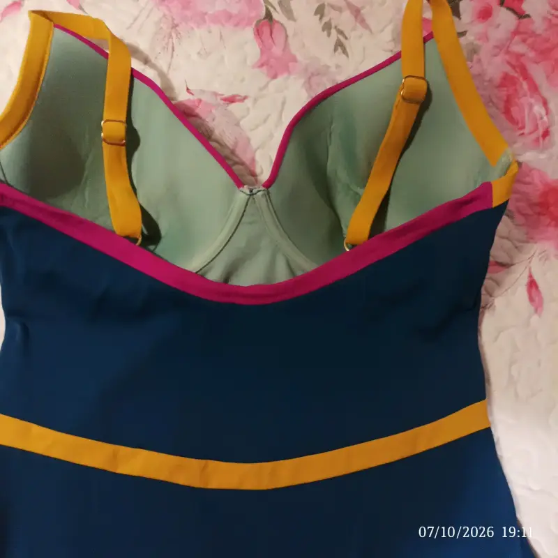 Traje de baño entero multicolor para mujer - 3