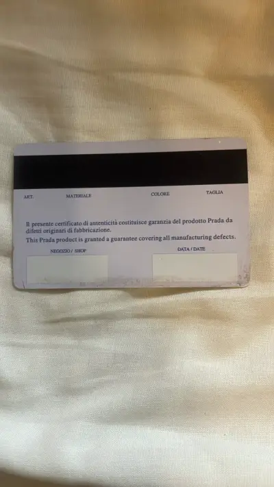 Cartera de cuero negra Prada con cierre - miniatura 5