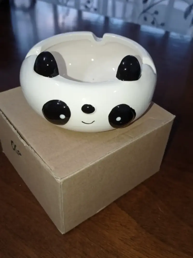 Cenicero de cerámica diseño panda - 2