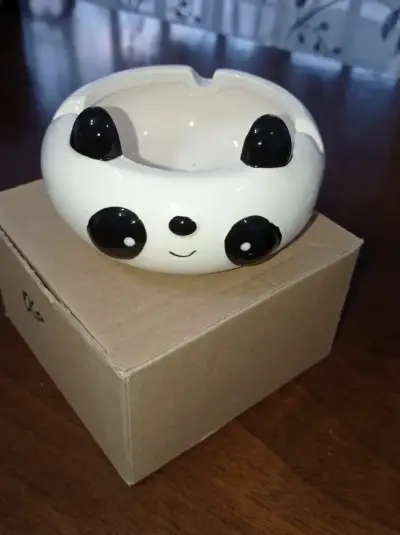 Cenicero de cerámica diseño panda - miniatura 2