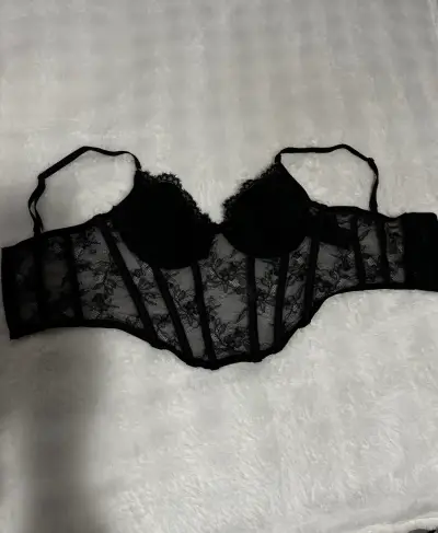 Corset negro de encaje H&M - miniatura 1