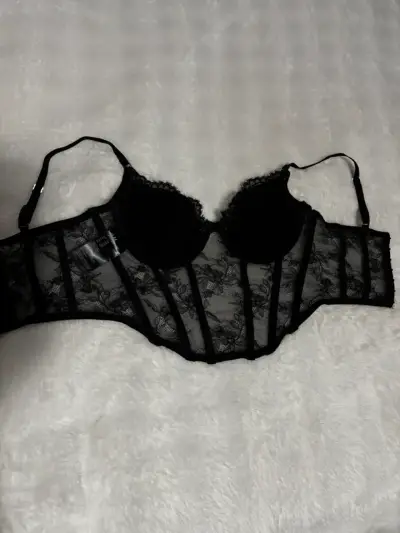 Corset negro de encaje H&M - miniatura 2