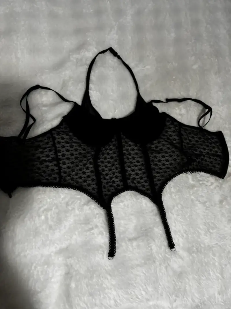 Corset negro de encaje Shein BAE