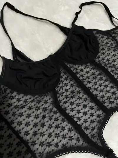 Corset negro de encaje Shein BAE - miniatura 4