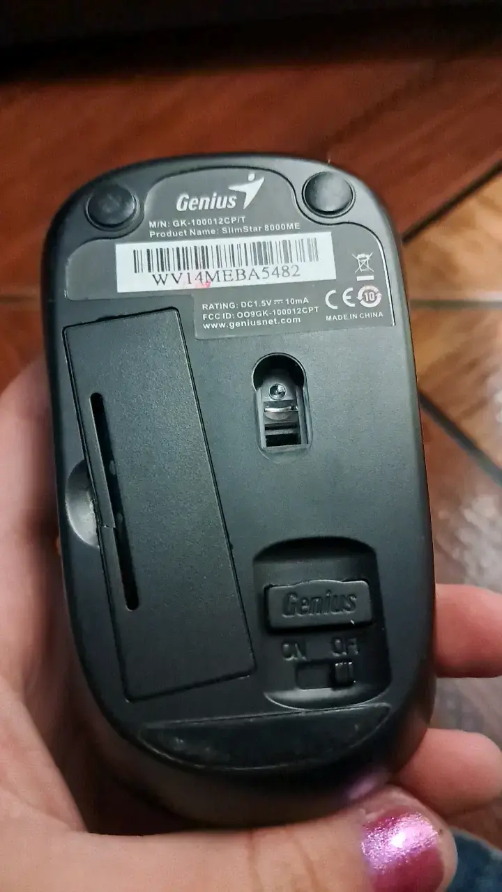 Mouse inalámbrico Genius SlimStar 8000ME negro - 3