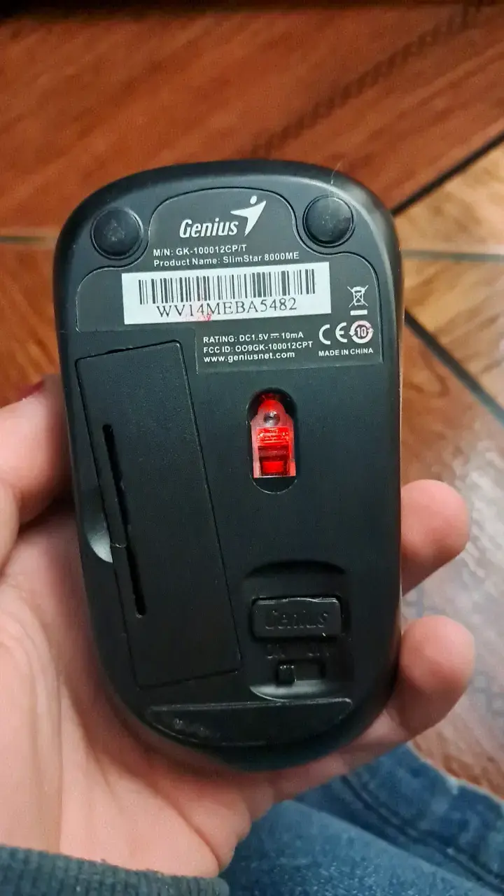 Mouse inalámbrico Genius SlimStar 8000ME negro - 4