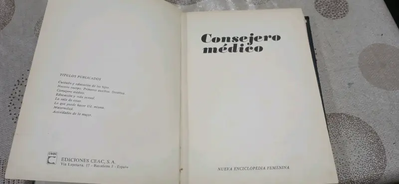 Consejero Médico 1976 - Primera Edición Antigua