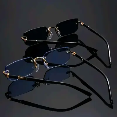 Gafas de Sol Rectangulares Sin Montura Unisex - miniatura 2