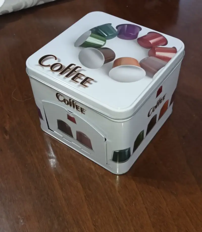 Caja metálica para cápsulas de café - 2