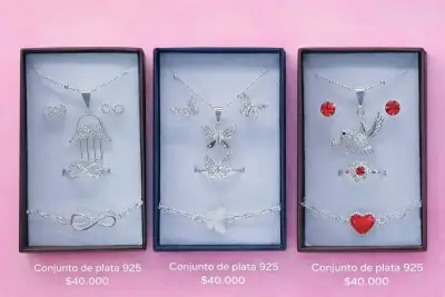 Hermosas tobilleras de plata 925 con dijes - miniatura 2