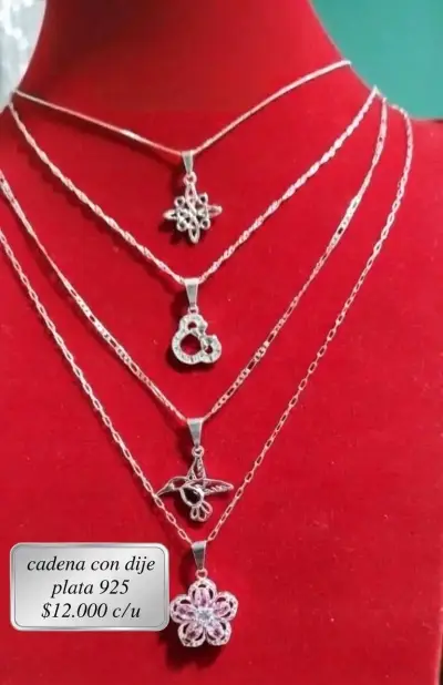 Rosario de plata 925 con diseño religioso - miniatura 3