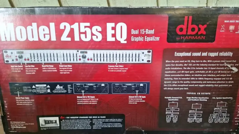Ecualizador Gráfico Dual 15 Bandas dbx 215s EQ - 3