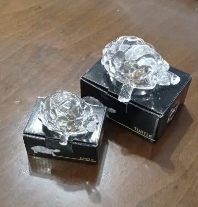 Figuras decorativas de tortugas de cristal - miniatura 3
